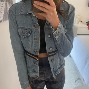 LF denim zip jean jacket